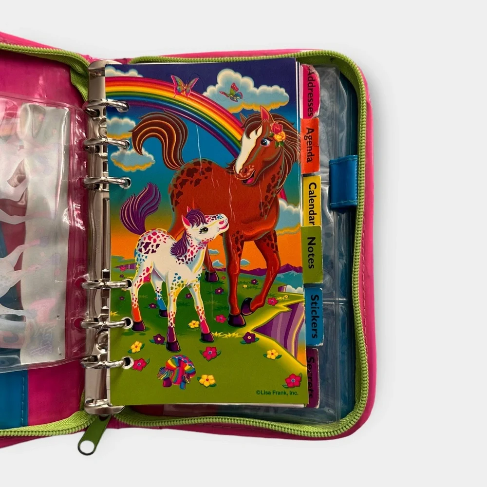 Lisa Frank With Rainbow Chaser Horse Planner Organizer Vintage - Picture 5 of 5